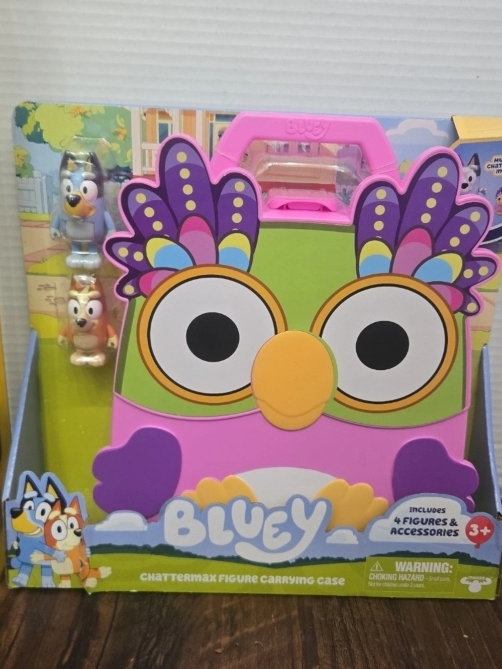 BLUEY Chattermax Figure Carrying Case PlaySet Bluey Bingo Chattermax Muffin New